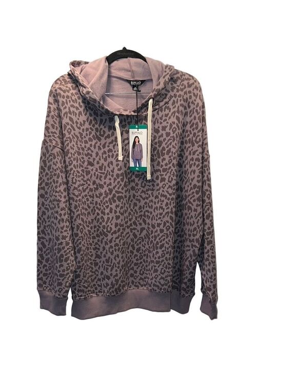 Buffalo David Bitton Tops - Buffalo David Bitton Animal Print Hoodie, Size XL